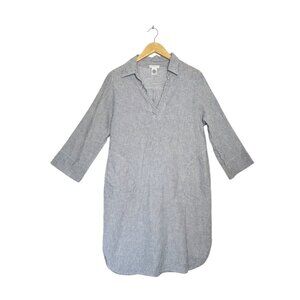 I love Linen 3/4 Sleeve Striped Tunic Dress in Blue/White - Sz M